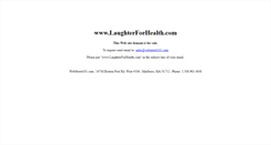 Desktop Screenshot of laughterforhealth.com